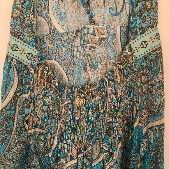 El Shadai Collection Blue MAXI Dress Small - Picture 8 of 10
